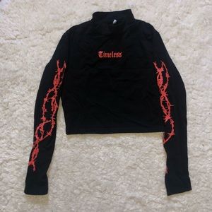 Black turtle neck shirt